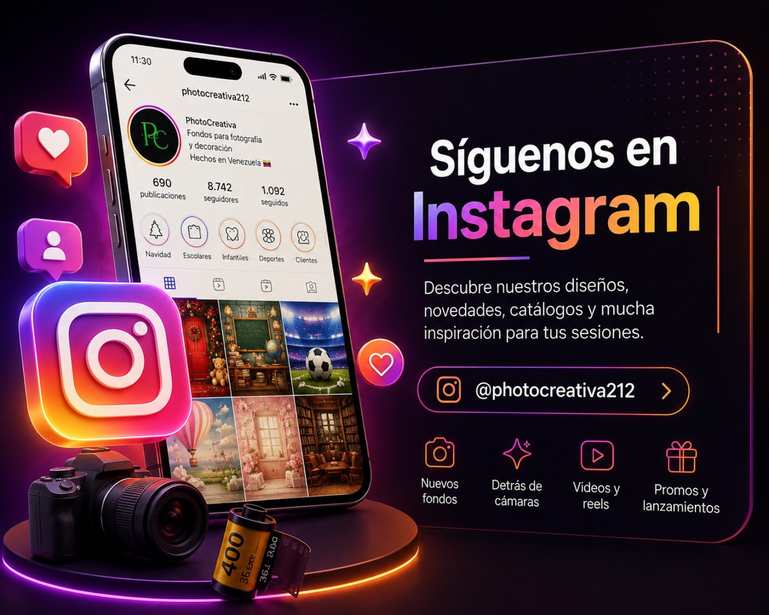 Instagram de PhotoCreativa